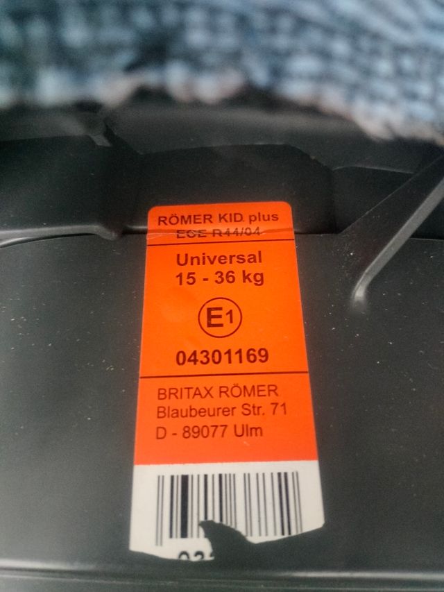 Silla Romer de 15 a 36 kg