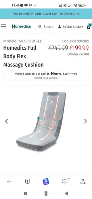 Cojín Body Flex con respaldo nuevo