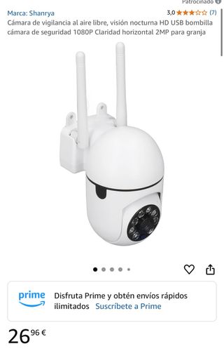 NUEVA Cámara de vigilancia exterior con vision noc