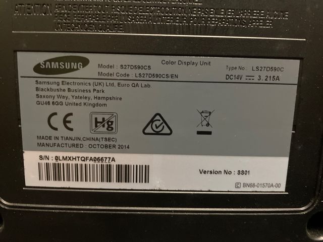 Video Samsung S27D590C