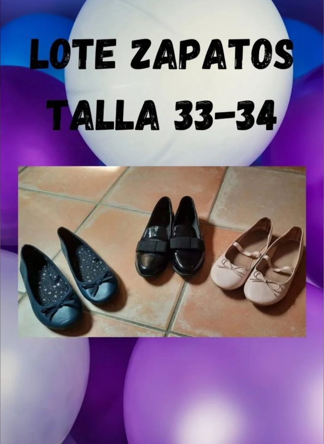 Lote zapatos talla 33 