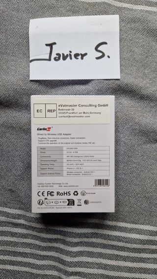 Carlinkit CPC200-CP2A, adaptador inalámbrico coche