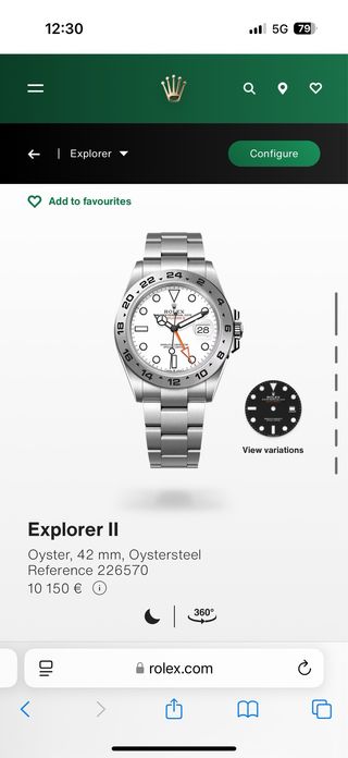 Rolex Explorer II NUEVO ORIGINAL
