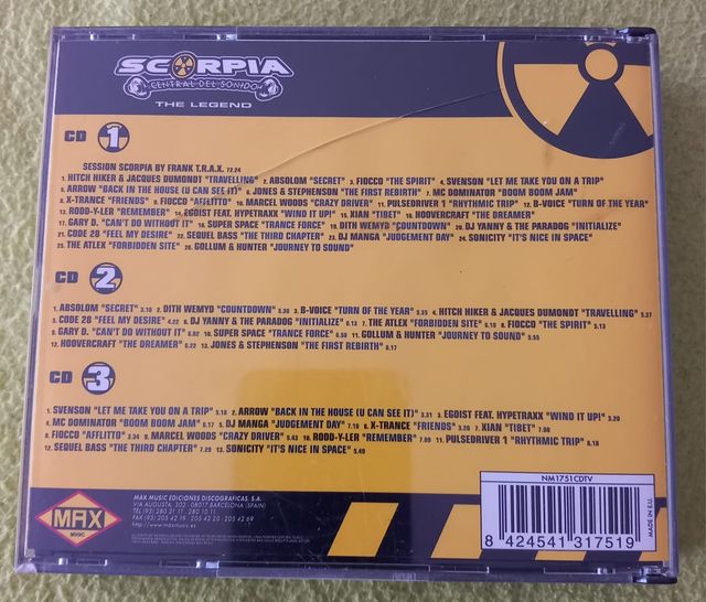 3 CD'S ESCORPIA "CENTRAL DEL SONIDO"