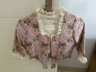 TRAJE FALLERA NIÑA ROSA CIA. VAL. DE LA SEDA