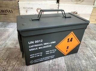 🪖Caja metálica estanca munición