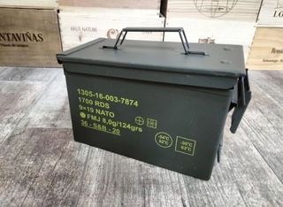 🪖Caja metálica estanca munición