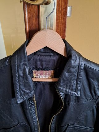 Cazadora imitación cuero 