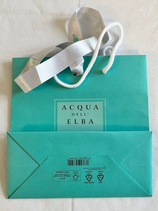 Busta scatola profumo Acqua dell’Elba italia