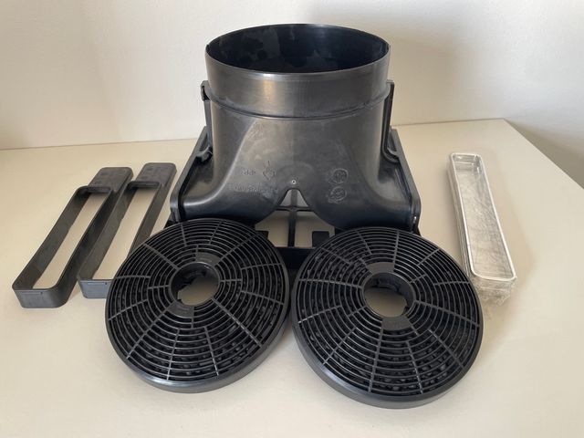 Cappa aspirante accessoria per filtri a carbone attivo