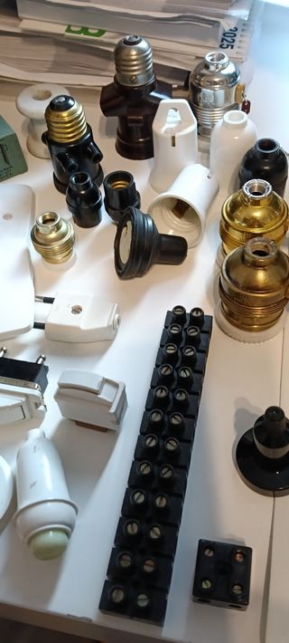 Material eléctrico,vintage, barato.