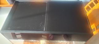 Acuario de 50x40x28,5 con luz led, arena y piedras