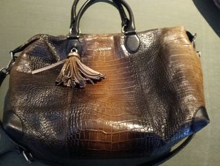 Bolso piel degradado efecto desgastado