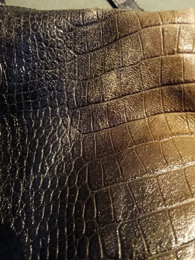 Bolso piel degradado efecto desgastado 