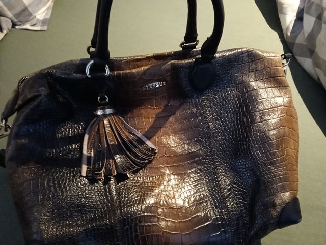 Bolso piel degradado efecto desgastado 