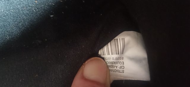 Bolso negro de pelo de Stradivarius