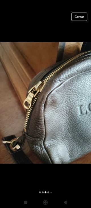 Bandolera polhette clutch loewe heritage marrón 