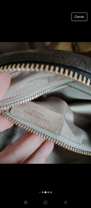 Bandolera polhette clutch loewe heritage marrón 