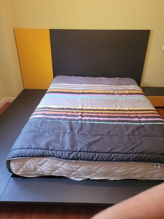 Dormitorio matrimonio gris ceniza estilo 