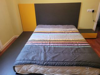 Dormitorio matrimonio gris ceniza estilo 
