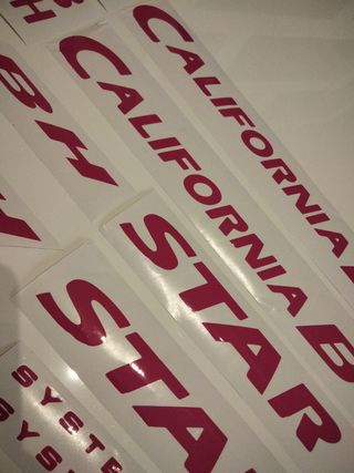 Pegatinas BH California Star 3