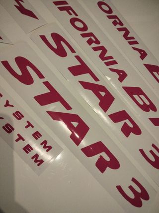 Pegatinas BH California Star 3