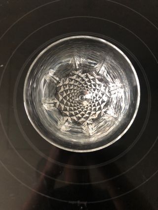 Set de 23 copas de cristal de Arques talladas