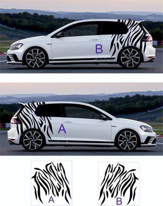 Pegatina CEBRA coche sport