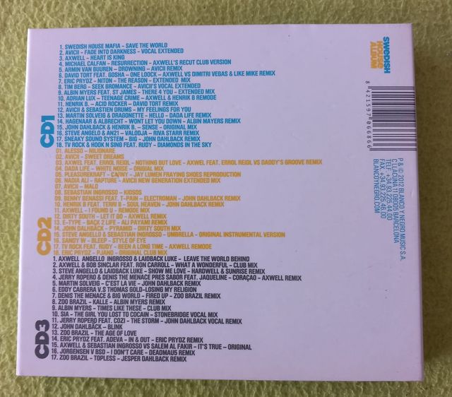 3 CD'S SWEDISH HOUSE ALBUM