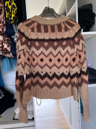 Jersey estampado rombos étnico