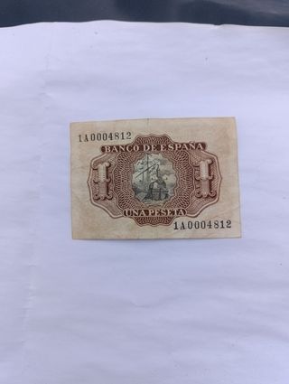 BILLETE DE UNA PESETA 1953