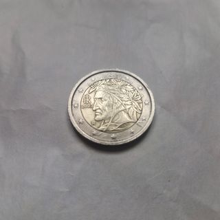 Moneda 2 € italiana Dante Alighieri 2002