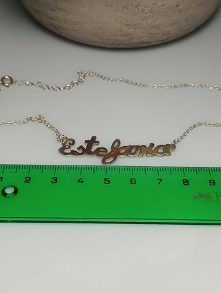 Collar nombre Estefania plata 925. 40-45