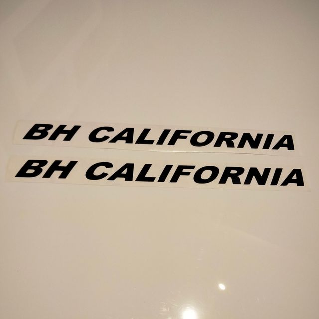 Adesivi BH California neri opachi