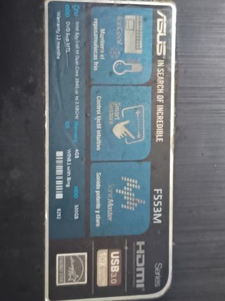 Portátil Asus F553M