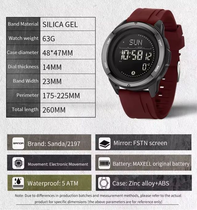 Reloj deportivo podometro y brujula