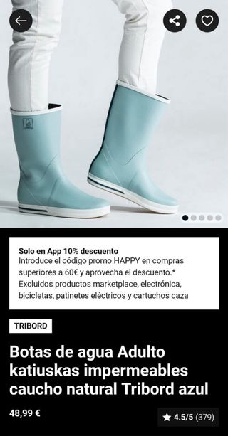 Botas de agua adulto katiuskas impermeables caucho