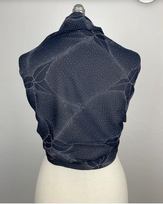 Chal chiffon azul nuevo con etiqueta