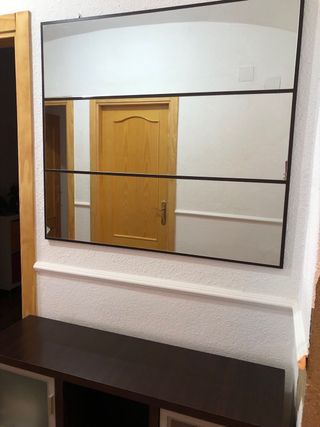 Mueble recibidor con espejo