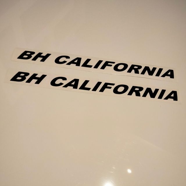 Adesivi BH California neri lucidi