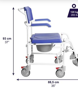 silla ruedas baño discapacitados KMINA 