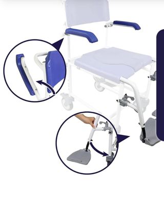silla ruedas baño discapacitados KMINA 
