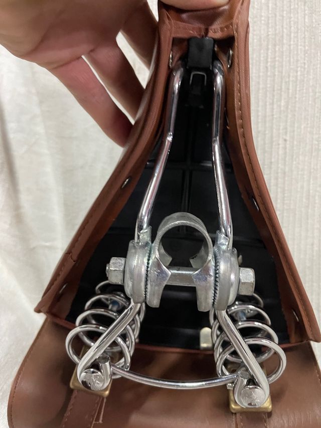 Asiento bicicleta clasica antigua