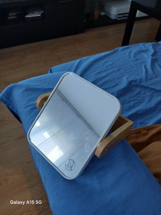 Espejo de maquillaje con 3 aumentos,giratorio 360