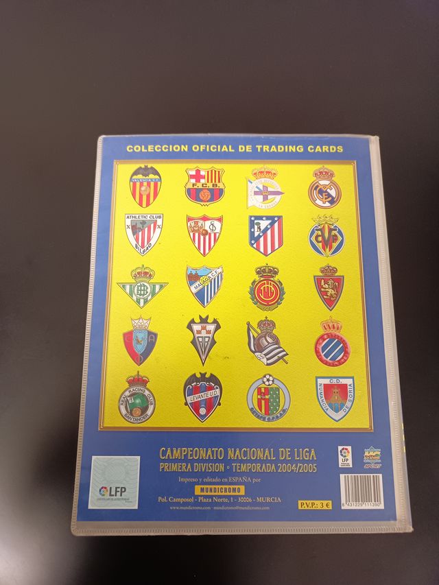 Album las fichas de la liga 2005 *CASI COMPLETO*