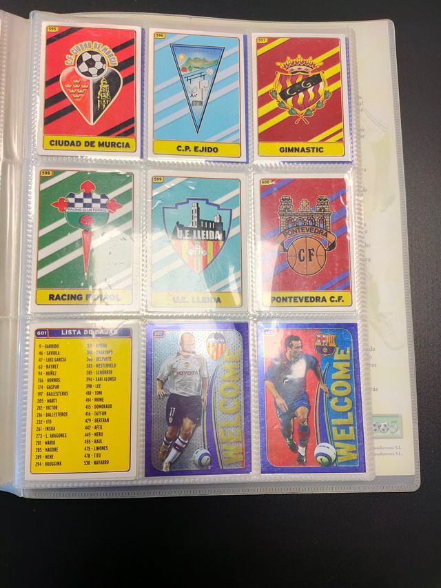 Album las fichas de la liga 2005 *CASI COMPLETO*