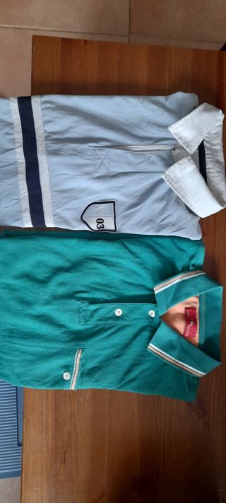 2 polos chico,talla S