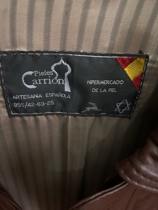 Chaqueta piel hombre