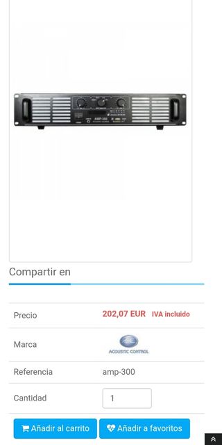 Etapa potencia Amp 300