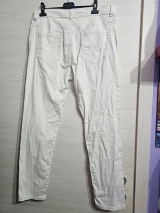 Pantaloni donna bianchi skinny